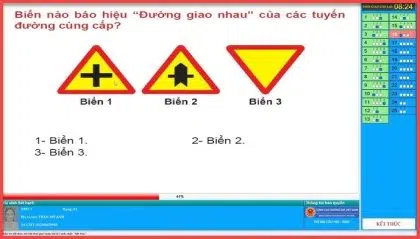 Thi lý thuyết xe máy bộ công an